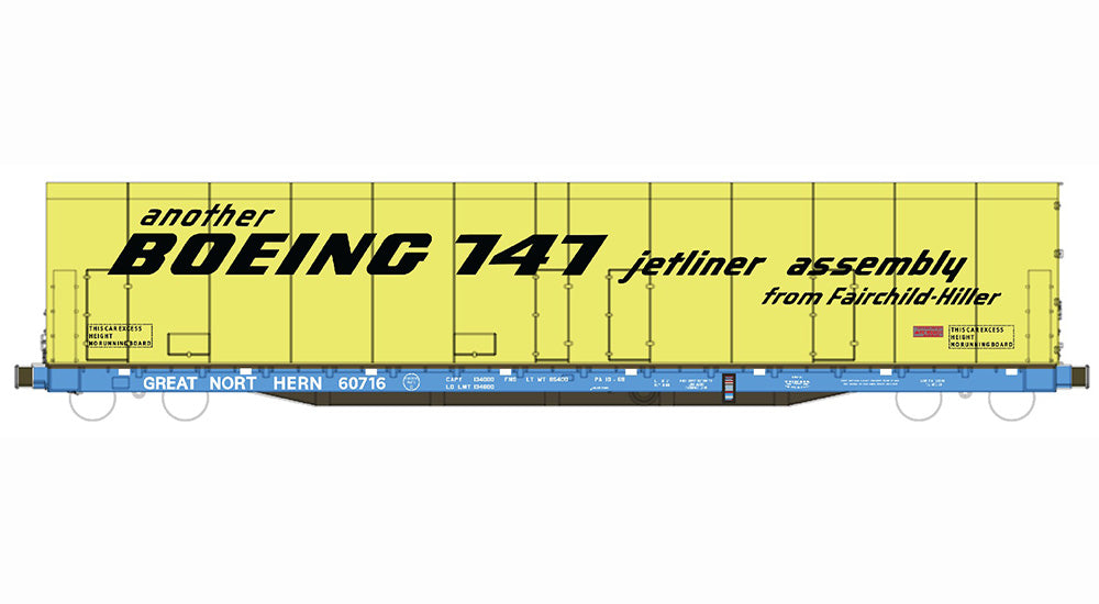 DECALS: Great Northern Flat for Boeing Company Aircraft Parts Hoods