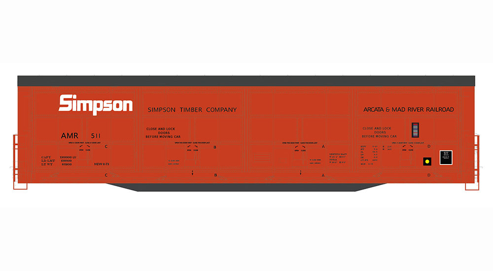 Decals: Arcata and Mad River Evans All-Door Boxcar