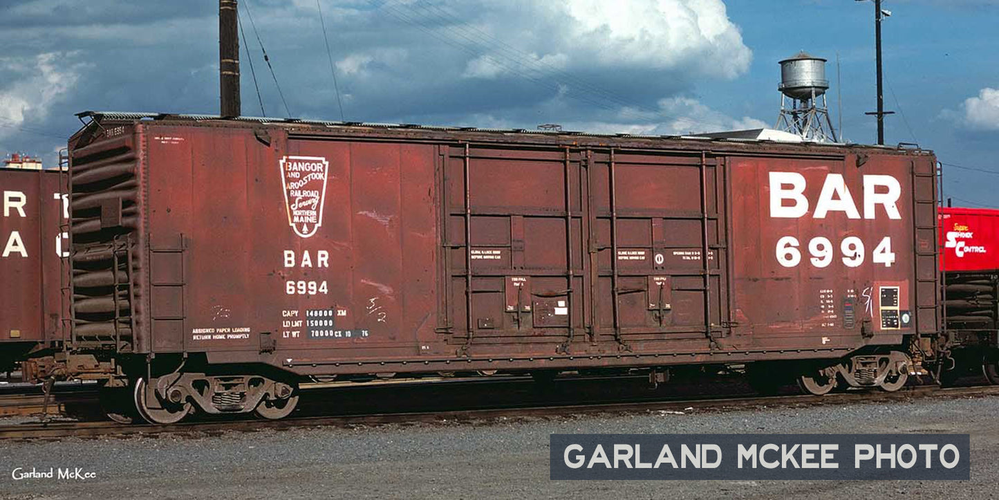 DECALS: Bangor and Aroostoook 50' General American Double-Plug Door Boxcar, As-Delivered