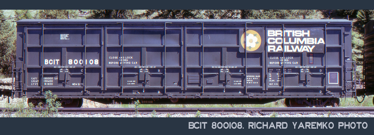 Decals: British Columbia Railway Evans All-Door Boxcar