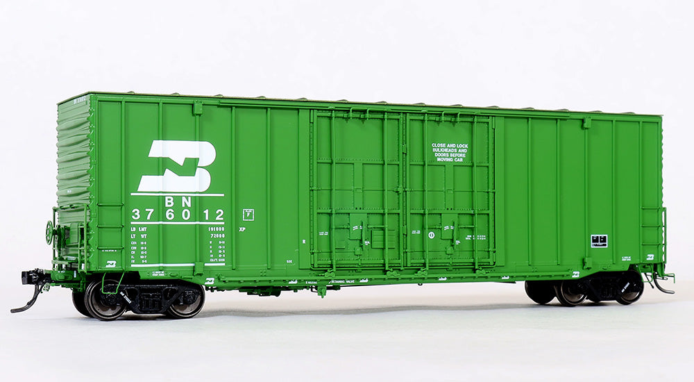 Moloco ACF 50' Hi-Cube Boxcar, 8+8 Plug Door NON-waffle car, BN 376012