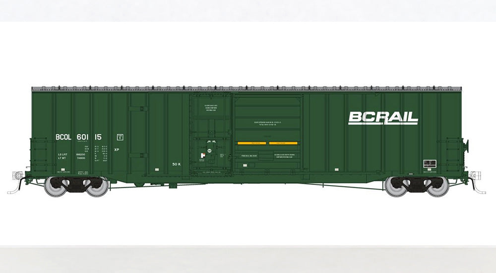 Rapido Trenton Works 6637 CuFt. BC Rail Boxcar, As Delivered