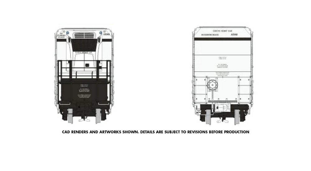 PREORDER: Rapido Greenbrier 72' Refrigerator Car, UP scheme #1, Unnumbered
