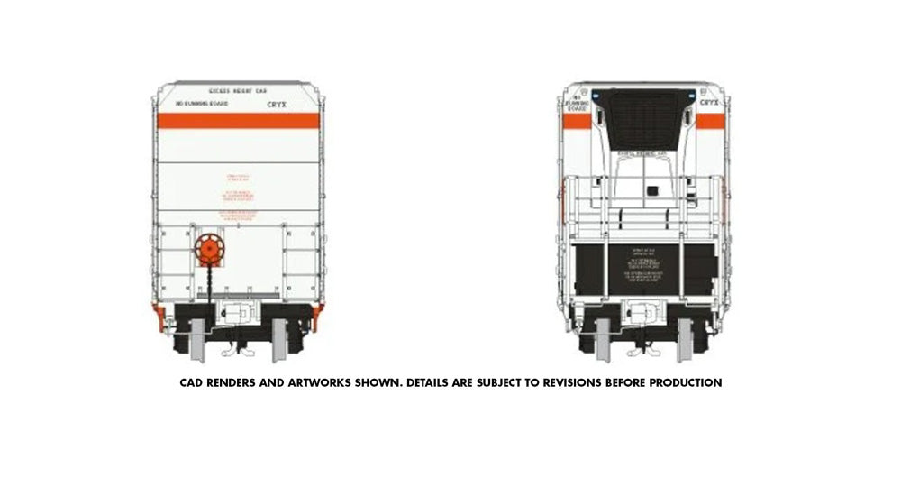 PREORDER: Rapido Greenbrier 72' Refrigerator Car Scheme #1, CryoTrans, Unnumbered, unnamed