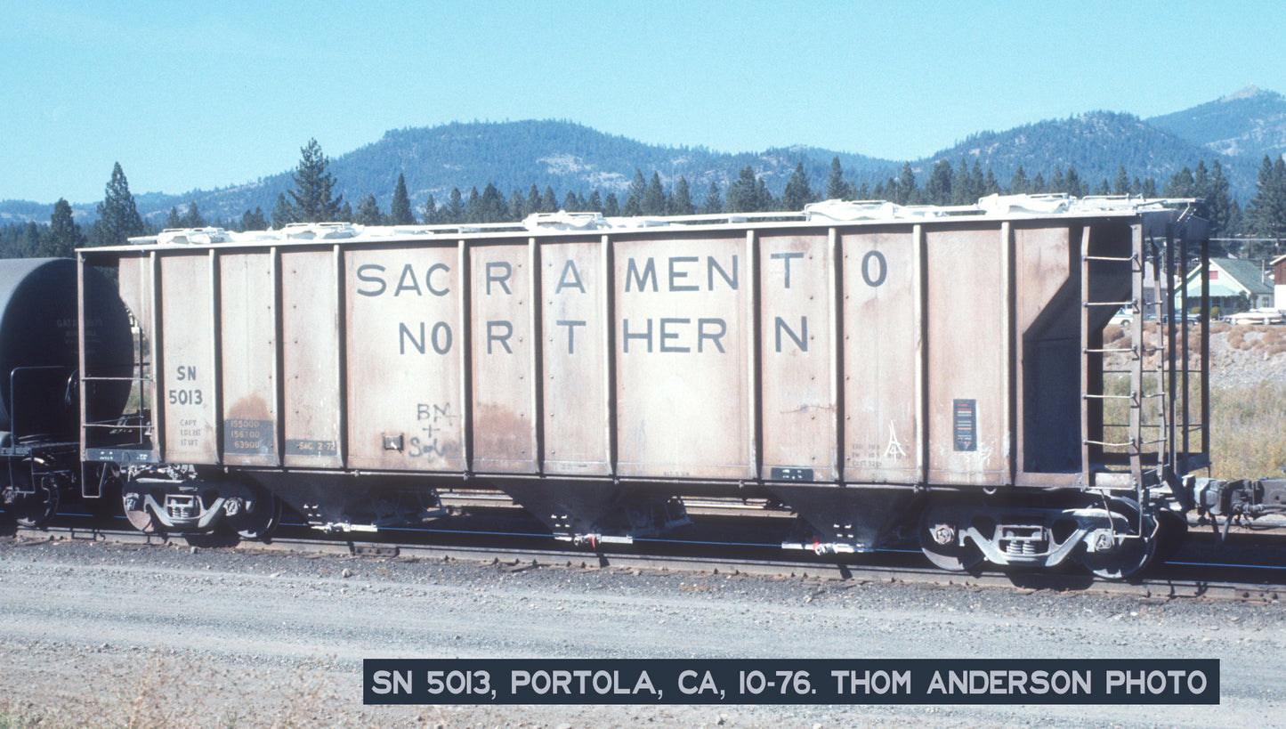 Decals: Sacramento Northern-Western Pacific PS 3219 Covered Hoppers