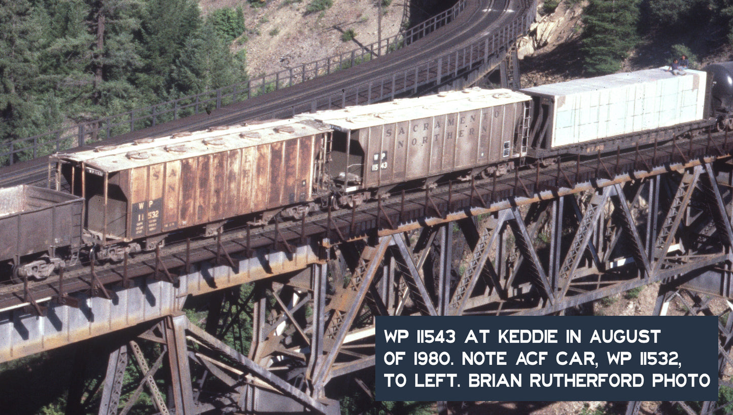 Decals: Sacramento Northern-Western Pacific PS 3219 Covered Hoppers