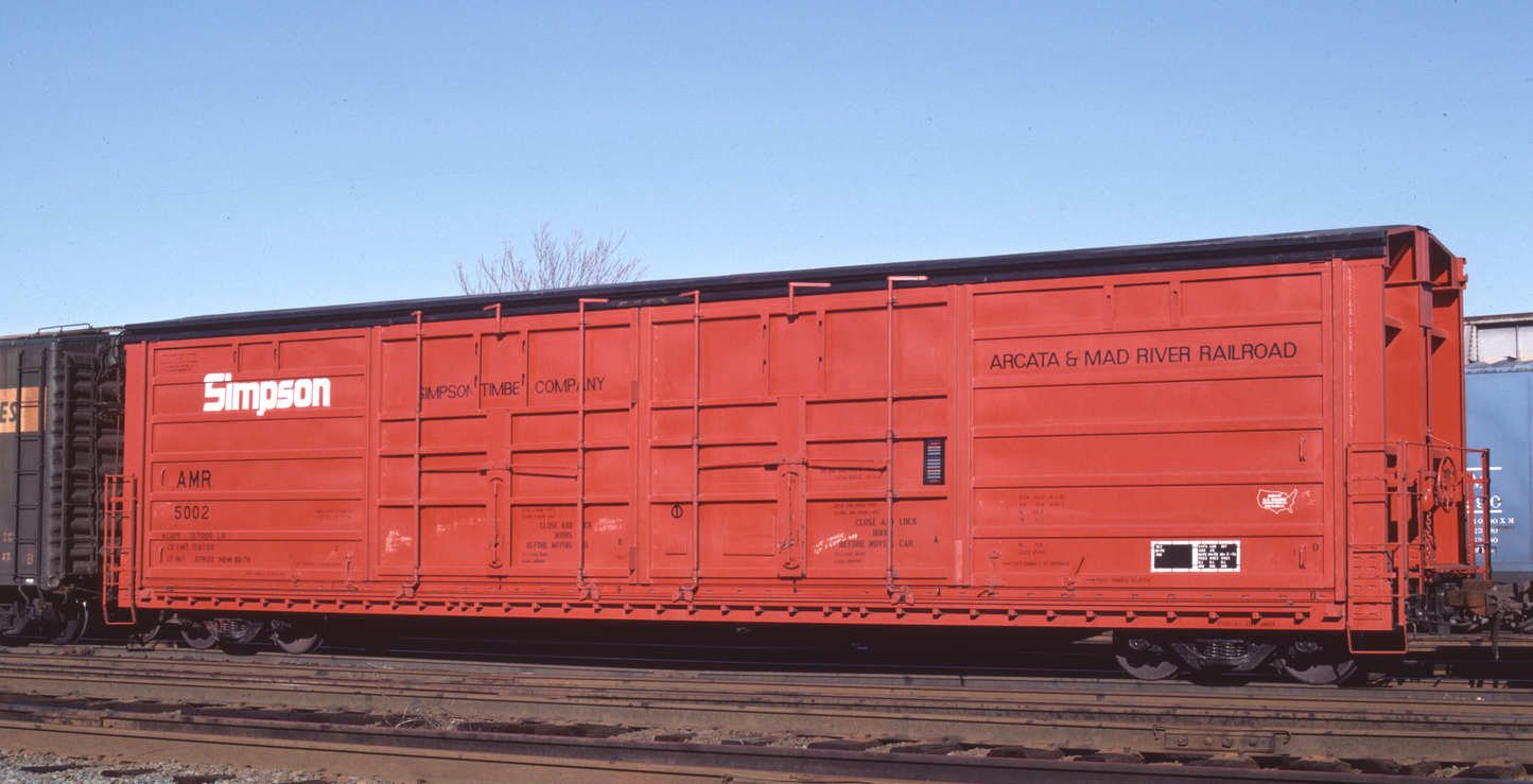 Decals: Arcata and Mad River Evans Side-Slider Boxcar