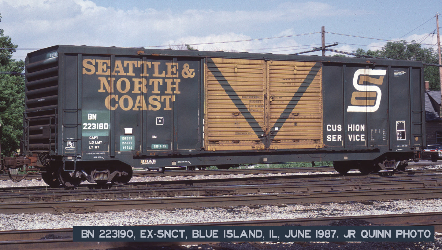 DECALS: Seattle & North Coast PS 5344 Double-Door Boxcar
