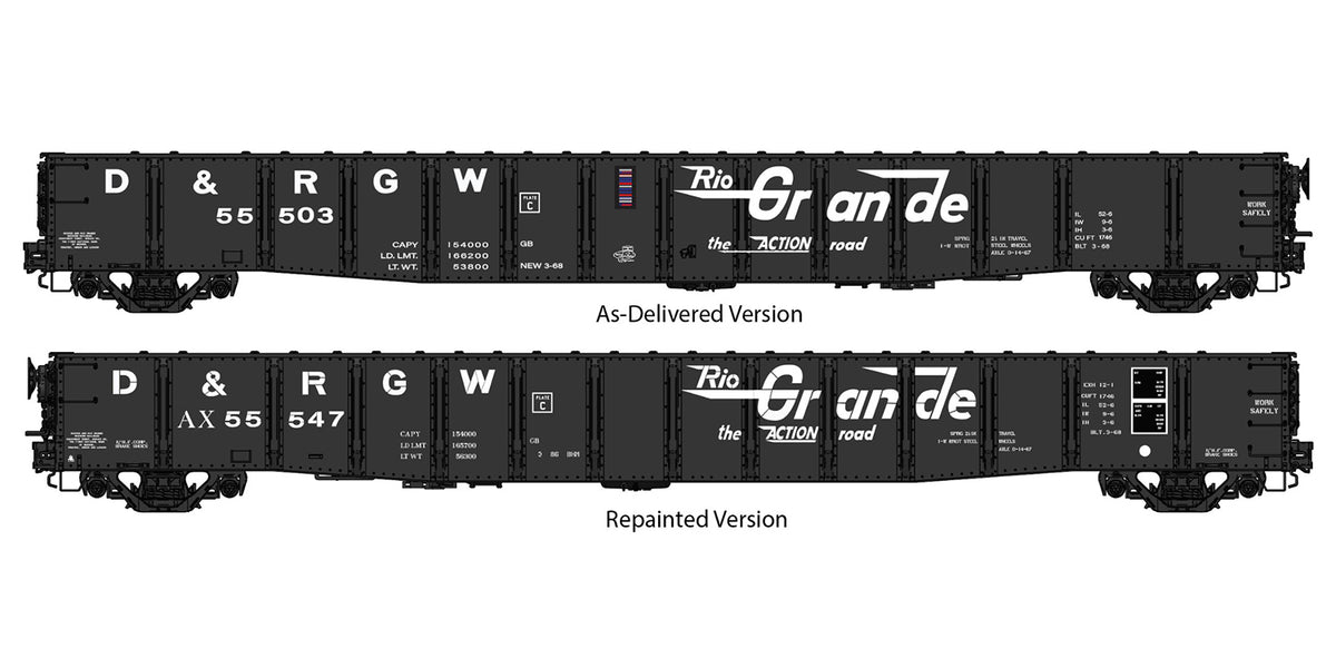Uss Rio Grande Layout Decals: Rio Grande BSC 1746 CuFt Gondola – RailTrain Hobbies
