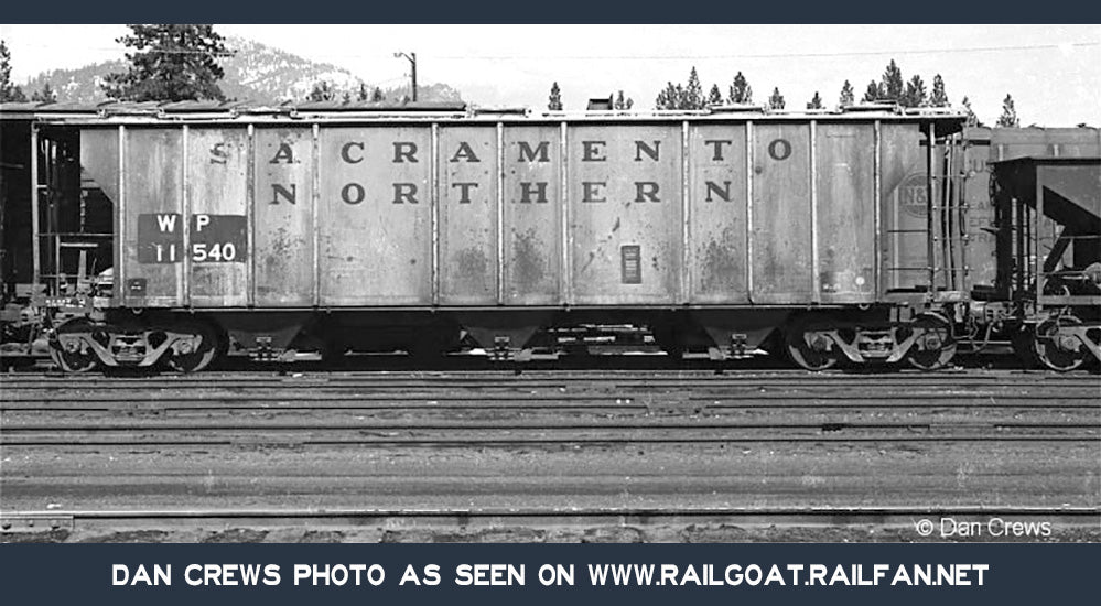 Decals: Sacramento Northern-Western Pacific PS 3219 Covered Hoppers