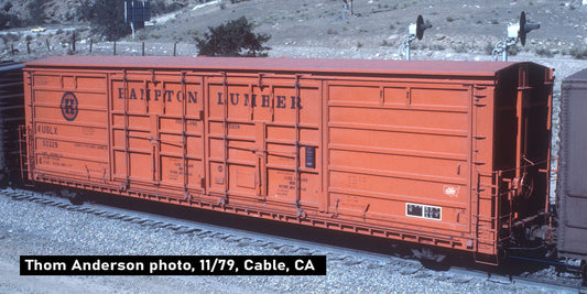 Decals: Hampton Lumber Evans Side Slider Boxcar