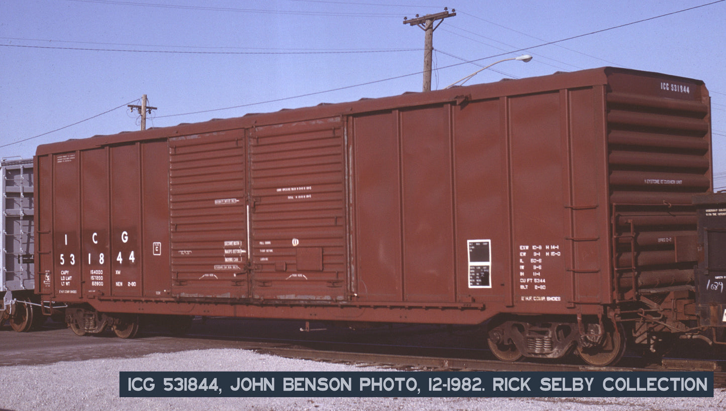 DECALS: White City Terminal PS 5344 Double-Door Boxcar