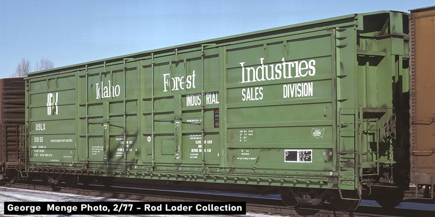 Decals: Idaho Forest Industries Evans Side Slider Boxcar