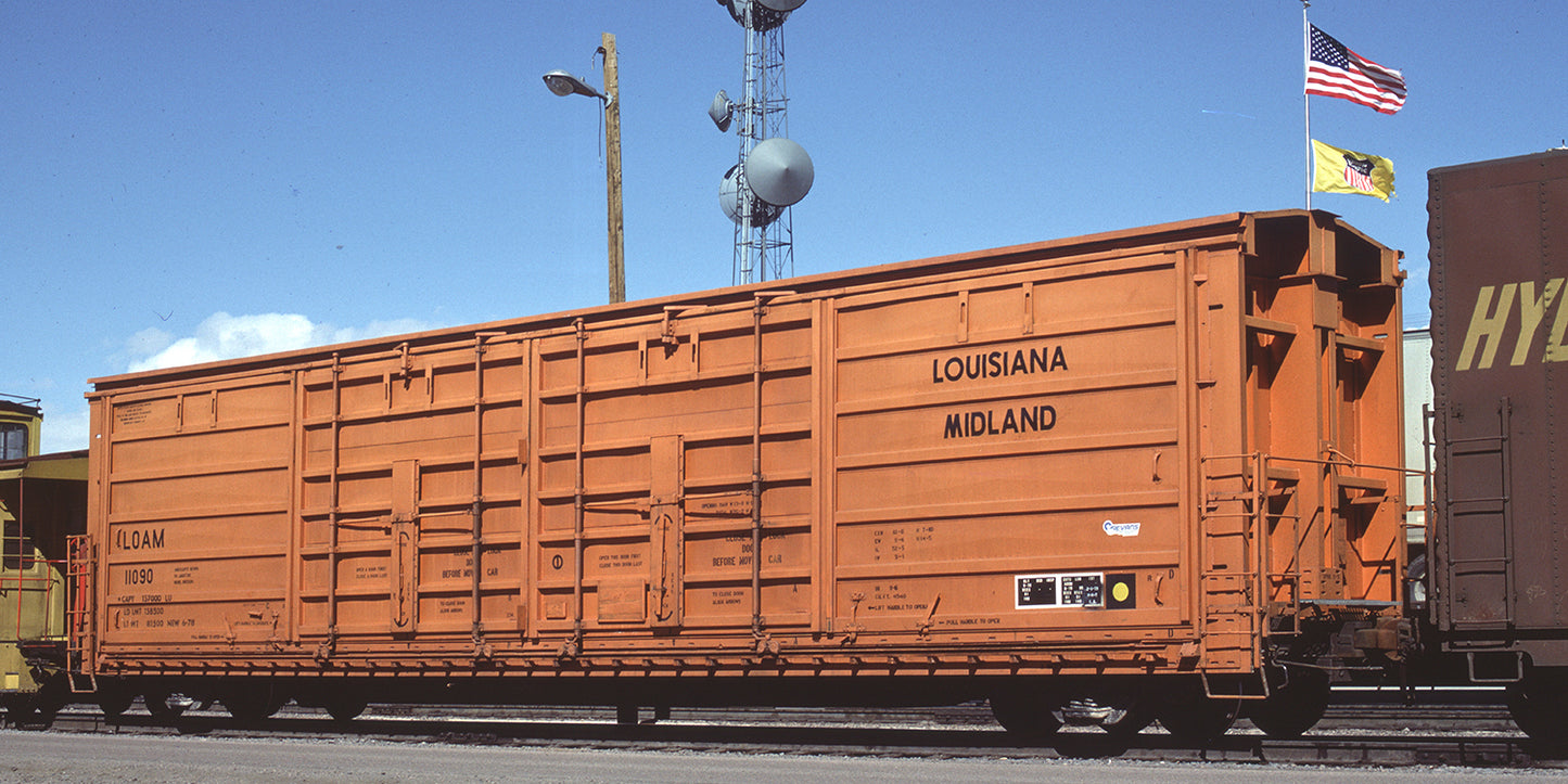 Decals: Louisiana Midland Side Slider Boxcar