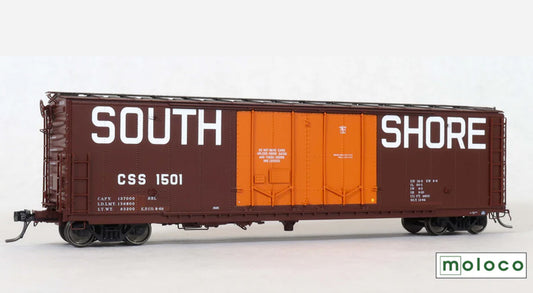 Moloco South Shore PCF 50' RBL 16' Double-Plug Door Boxcar