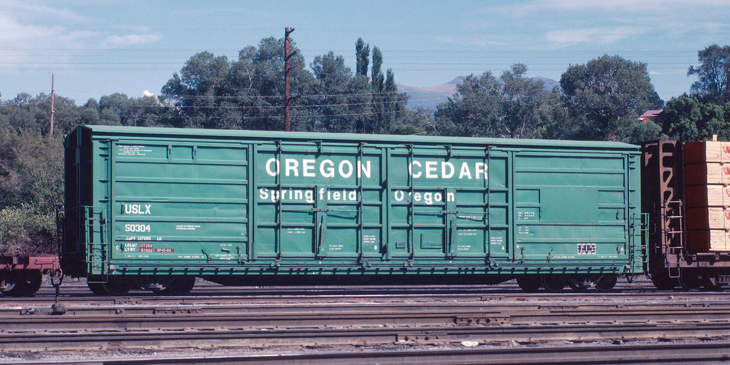 Decals: Oregon Cedar Evans Side Slider Boxcar