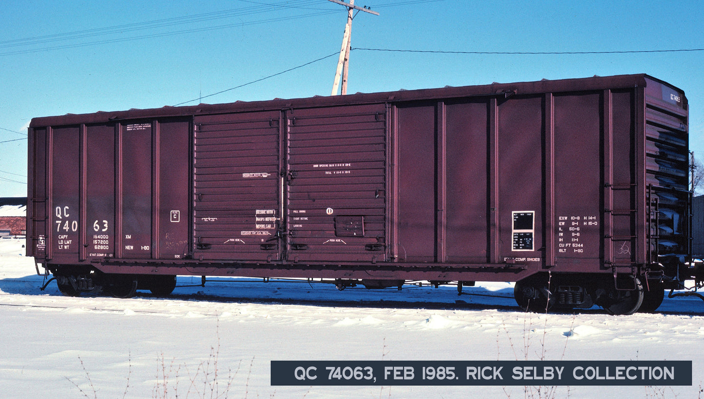 DECALS: White City Terminal PS 5344 Double-Door Boxcar