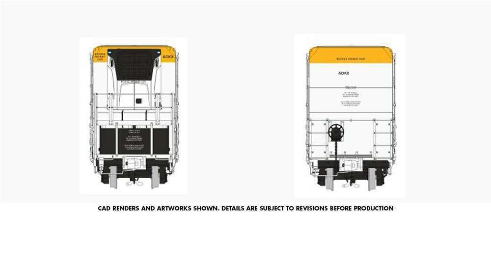 PREORDER: Rapido Greenbrier 72' Refrigerator Car, AOKX, Unnumbered