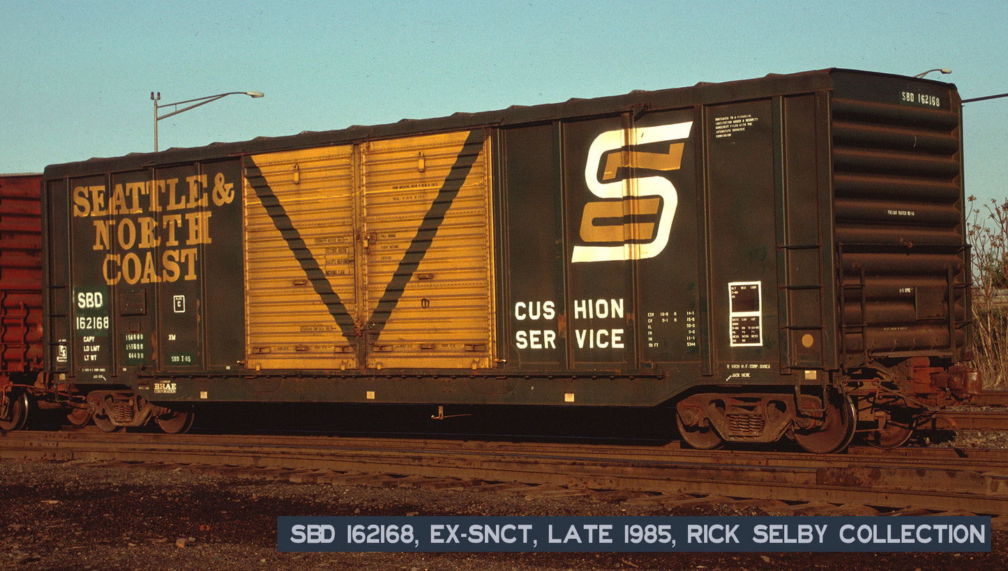 DECALS: Seattle & North Coast PS 5344 Double-Door Boxcar