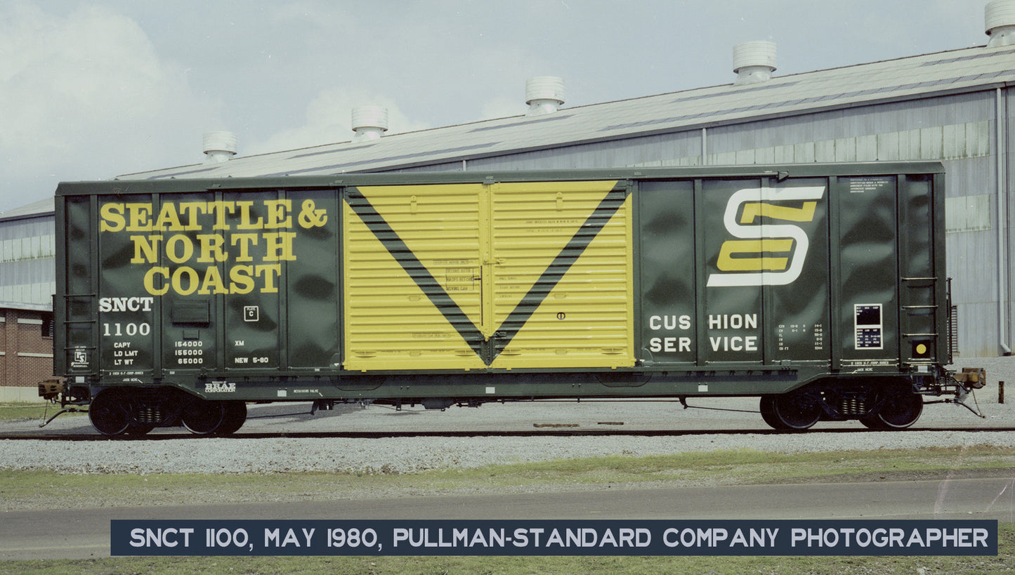 DECALS: Seattle & North Coast PS 5344 Double-Door Boxcar