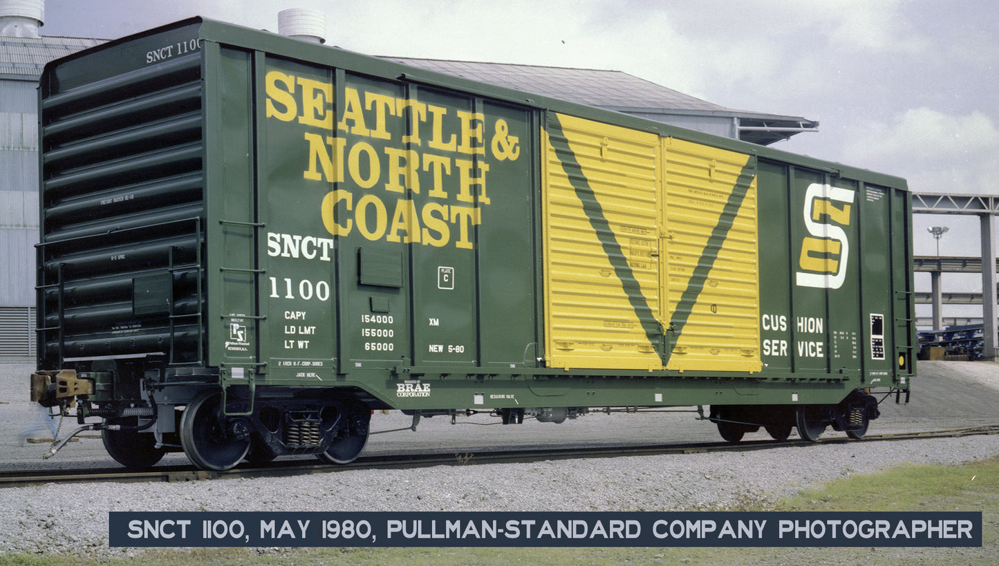 DECALS: Seattle & North Coast PS 5344 Double-Door Boxcar