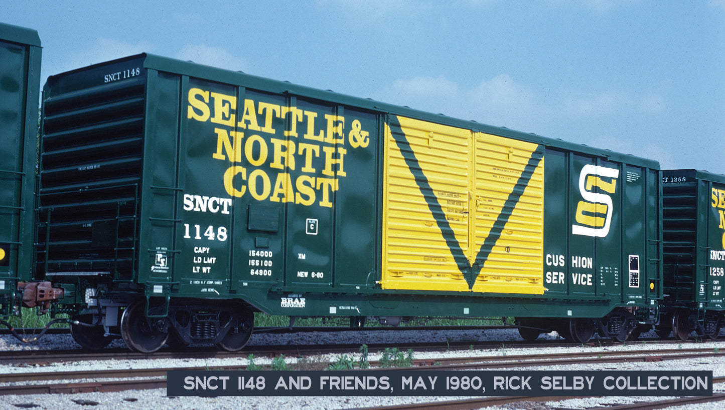 DECALS: Seattle & North Coast PS 5344 Double-Door Boxcar