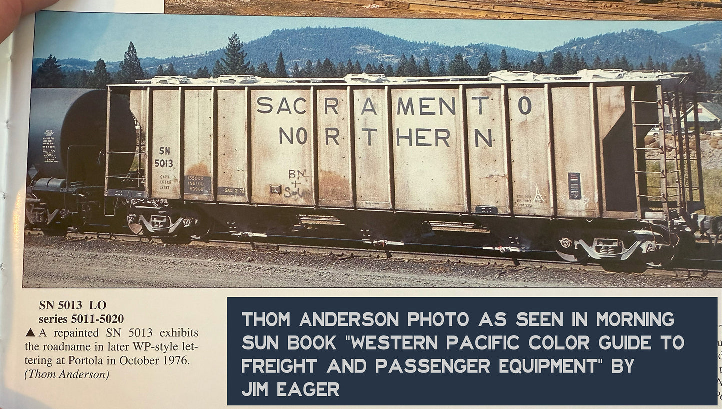 Decals: Sacramento Northern-Western Pacific PS 3219 Covered Hoppers