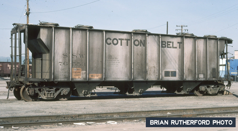 Decals: Cotton Belt SSW PS 3219 Covered Hoppers