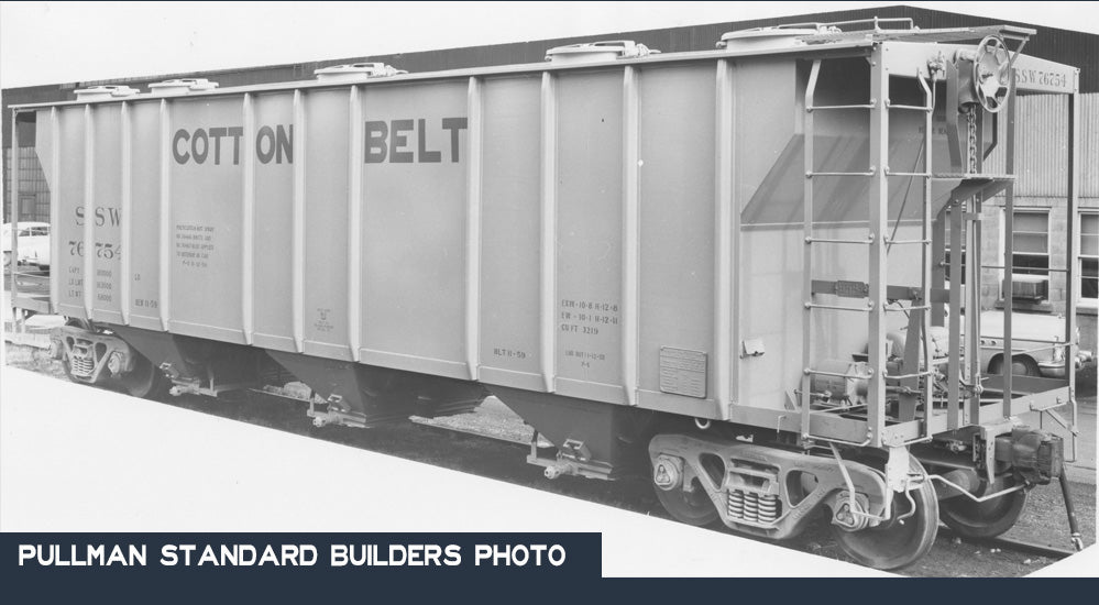 Decals: Cotton Belt SSW PS 3219 Covered Hoppers