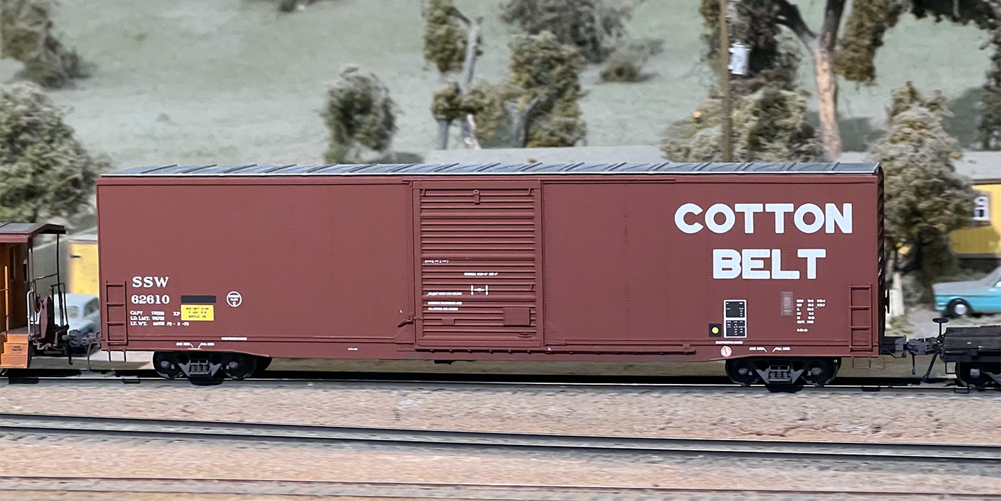 Decals: Cotton Belt SSW B-70-48 Appliance 60-foot Boxcar