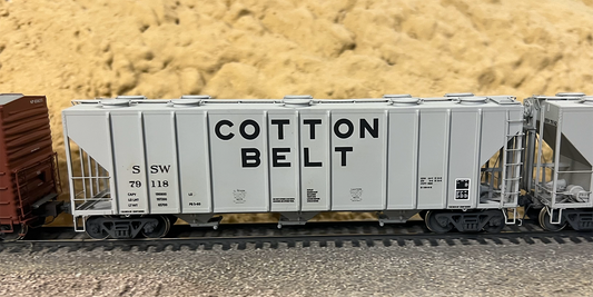 Decals: Cotton Belt SSW H-100-9-R - PS3920 CuFt Covered Hopper