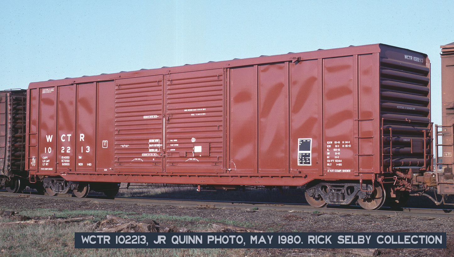 DECALS: White City Terminal PS 5344 Double-Door Boxcar