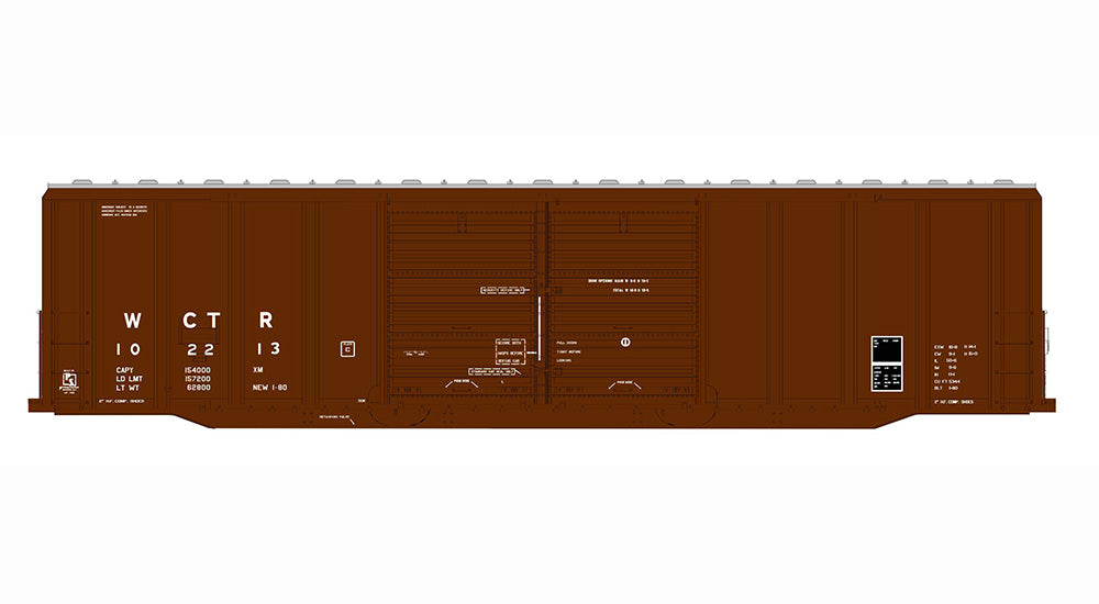 DECALS: White City Terminal PS 5344 Double-Door Boxcar