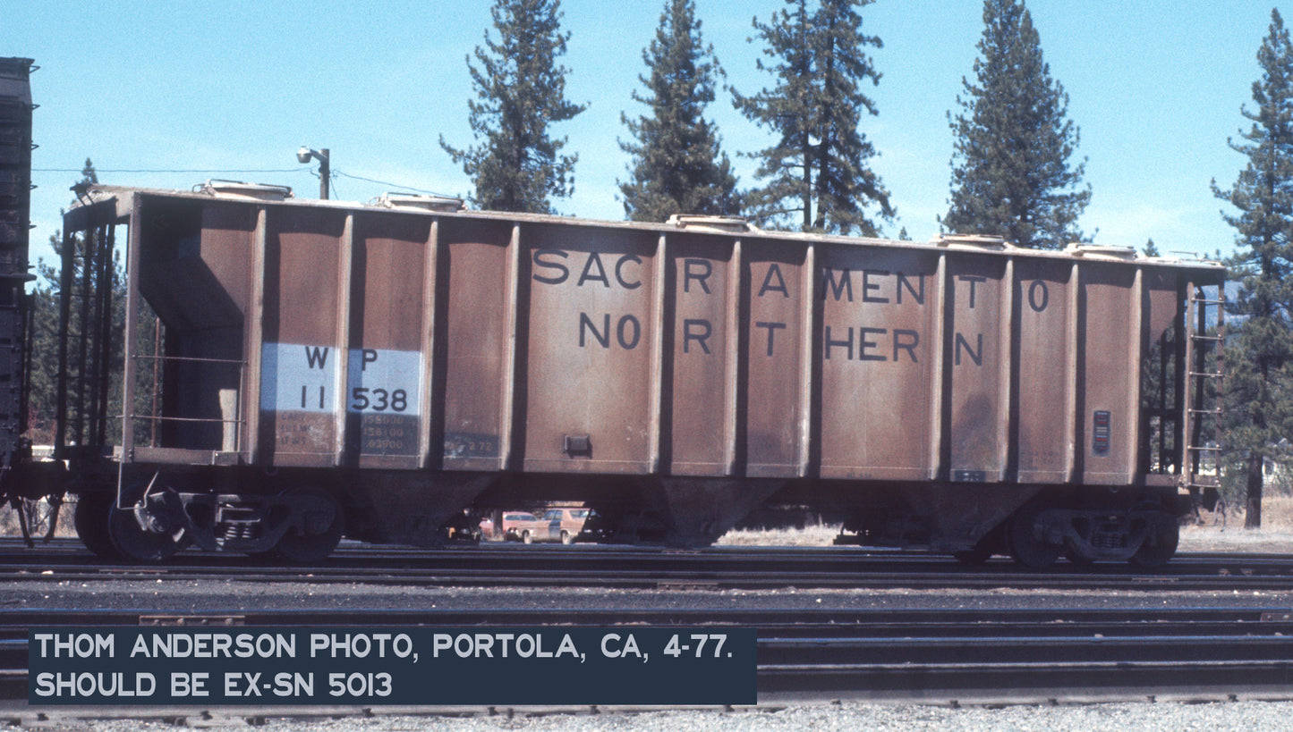 Decals: Sacramento Northern-Western Pacific PS 3219 Covered Hoppers